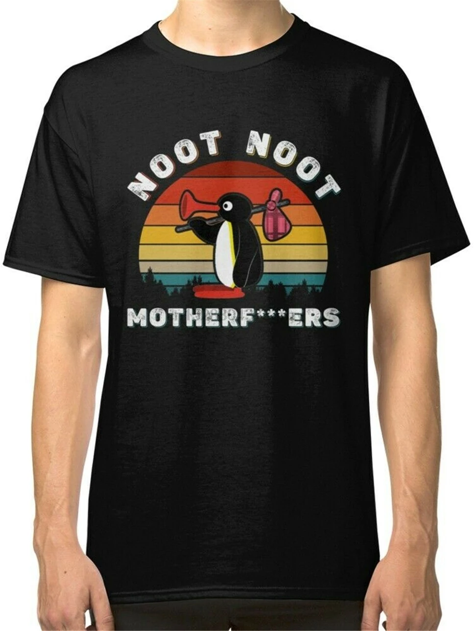 Noot Noot Pingu Noot Meme MenS Black T-Shirt High Quality Tee Shirt _ -  AliExpress Mobile