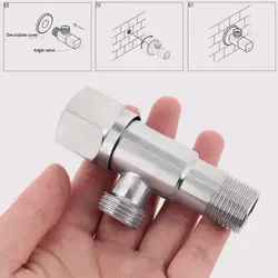 Угловой клапан водозапорный кран горизонтальный 304 нержавеющая сталь ванная душевая полива цветов инструменты для ванной ирригатор