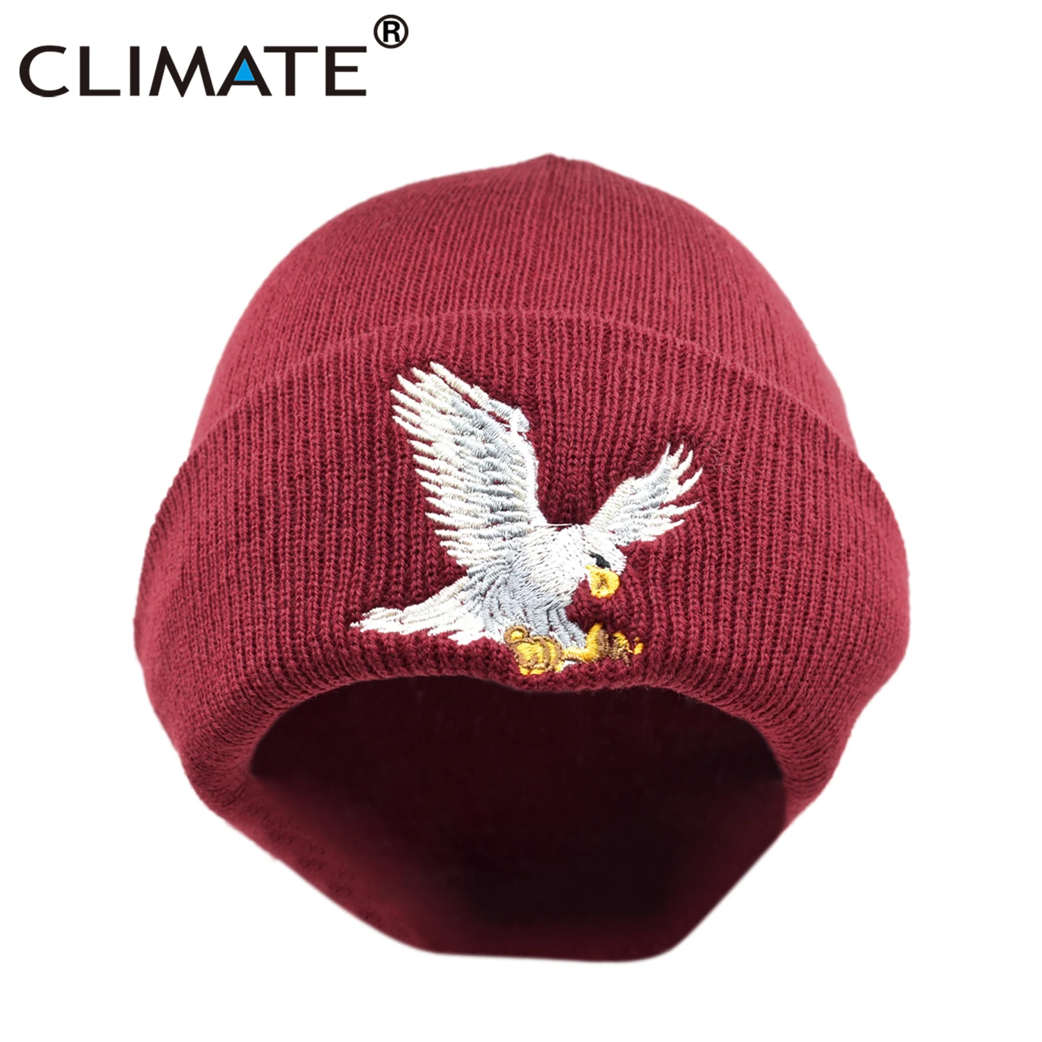 CLIMATE Eagle Beanie, шапка для мужчин и женщин, зимняя теплая шапка, теплая зимняя Мягкая вязаная Круглая Шапочка Шапка Кепка для взрослых мужчин и женщин