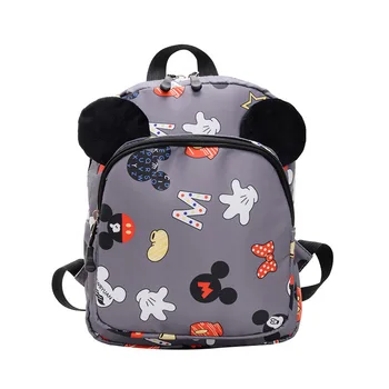

Disney minnie New Kindergarten Backpack Children's Bag Baby Boy Girl Cartoon school bag 2-6 Shoulder Bag