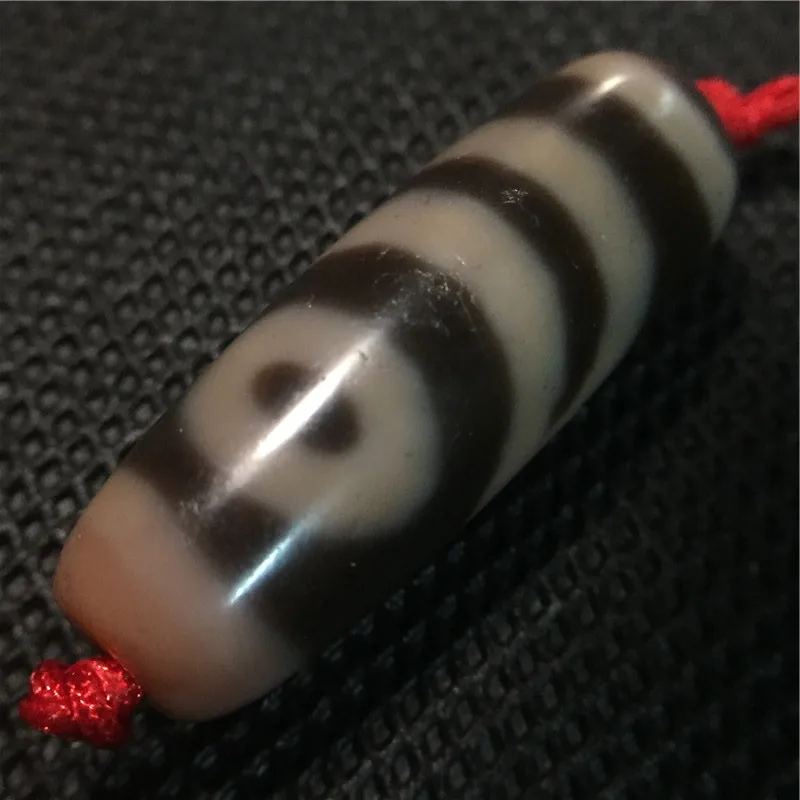 

190820-3 Natural Agate Sun+Moon Pattern Dzi beads 12*33mm Big Wisdom Totem Amulets Talisman Treasure DIY and Collection