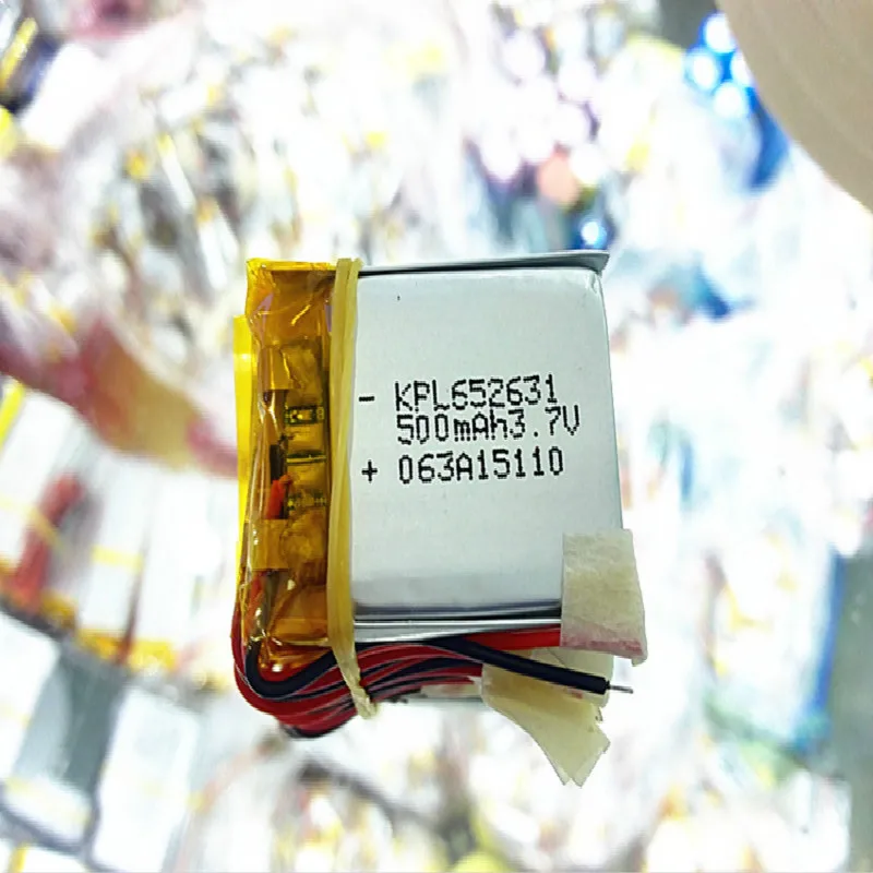 3,7 V 500 mAh литиево-полимерный lipo Перезаряжаемые Батарея для Mp3 Mp4 Mp5 PAD DVD E-Book гарнитура bluetooth мобильного телефона 652631
