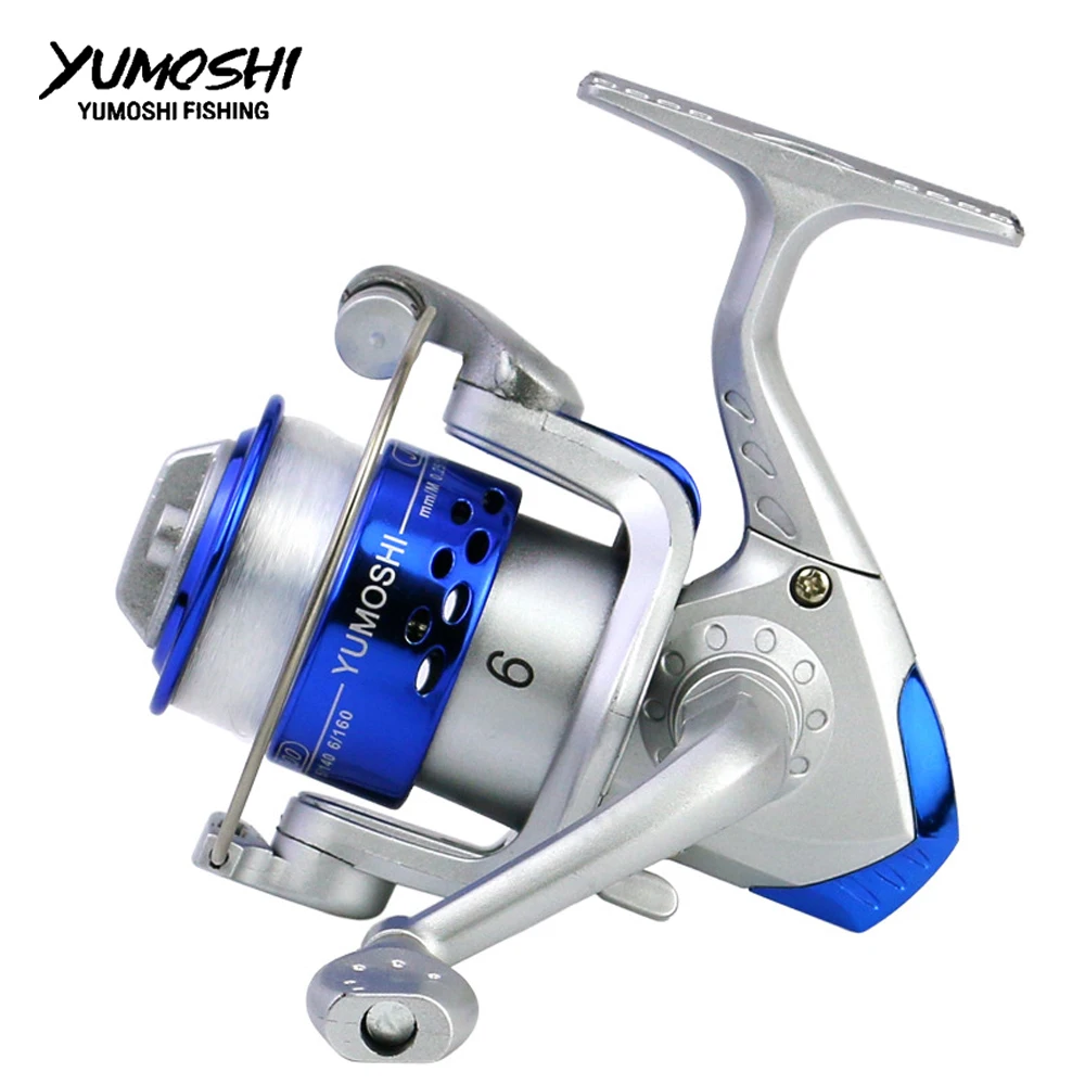 

YUMOSHI JL Series Spinning Reel Fishing With Fishing Line 12BB Wheel For Fresh/Salt Water Spinning Sea Fishing Reel Carp Fishing