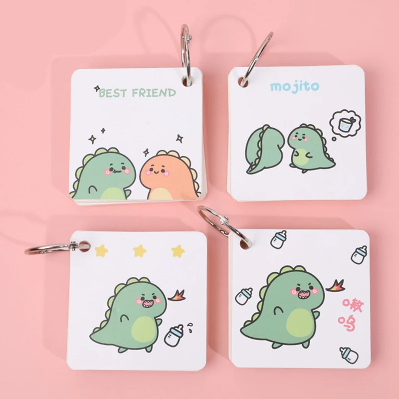Kawaii милый мультяшный клубничный динозавр женский ежедневный Еженедельный