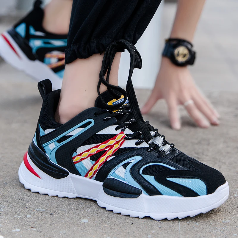 

HAROGATH Autumn Winter Couple Dad Shoes Unisex Mixed Colors Sneakers Trend Casula Shoes Men Woman Running Footwear Zapatillas