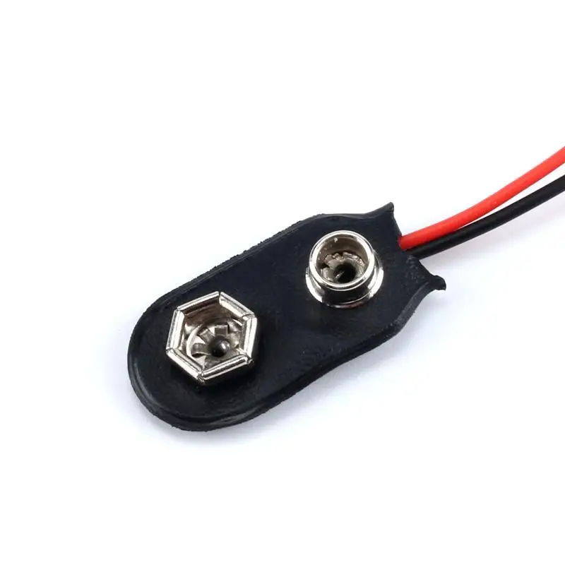 PP3 9V 9volt Battery Holder Clip Snap On Connector Cable Lead for Battery Storage Boxes I Tpye T type