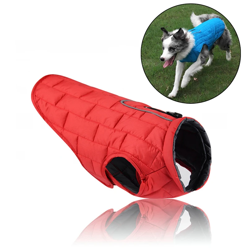 

Winter Dog Jacket Vest Dual Use Pet Coat Warm Clothes For Dogs Waterproof Reflective Outdoor Outfit Clothes Chihuahua Golden