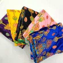 Дизайн Красного цвета африканская вышивка блестками кружевная ткань модная нигерийская французская фланелевая кружевная ткань WHB8-5 01