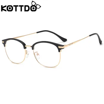 

KOTTDO Classic Square Eye Glasses Frames for Women Vintage Round Prescription Eye Glasses Frames for Men Metal Glasses Frame