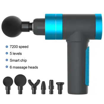 

USB Massage Gun Touch Screen Button 5 Gears Muscle Massager Pain Sport Massage Machine Relax Body Slimming Pain Relief Dropship