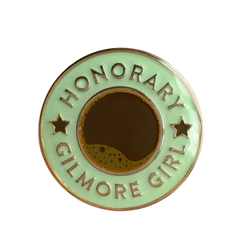 Gilmore Girls Flair Pins Collection Coffee Bubble Button Badge Tv Show Fandom Art Accessory