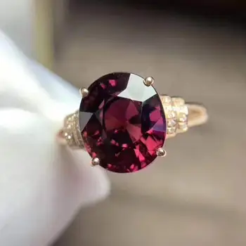 

Natural And Real Garnet Sterling Silver Color Women Wedding Ring Engagement Jewelry Wholesale Fashion
