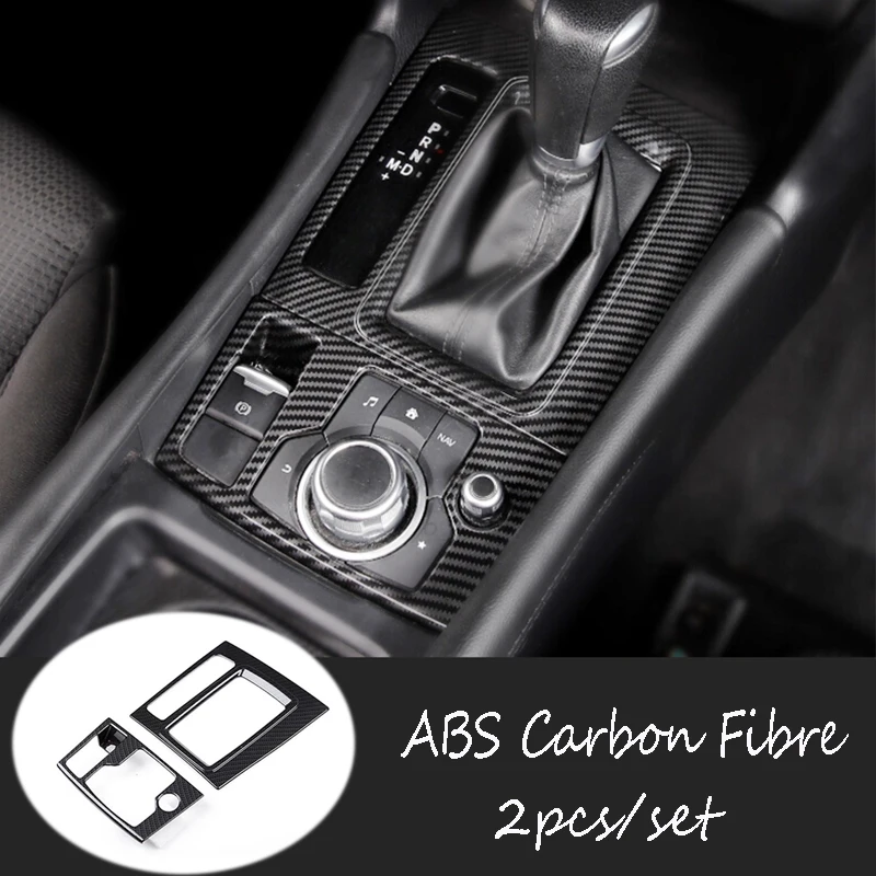 

ABS For MAZDA 3 AXELA Auto Hold Gear Panel Automatic Gearbox Decoration Covers Car Styling Auto Accessories 2017 2018