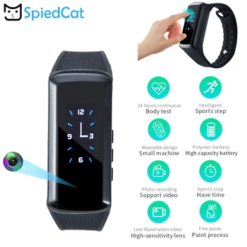 

HD Mini Smart Bluetooth Outdoor Sports Photography Bracelet Wristband Secret Video Recording touch button Watch DV Camera