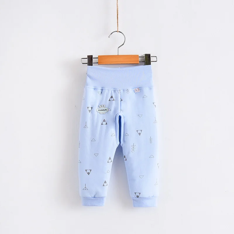 

Spring And Autumn Thin Crawler Infants Padded Trousers Korean-style Small CHILDREN'S High-waisted Bellyband Warm Open Crotch
