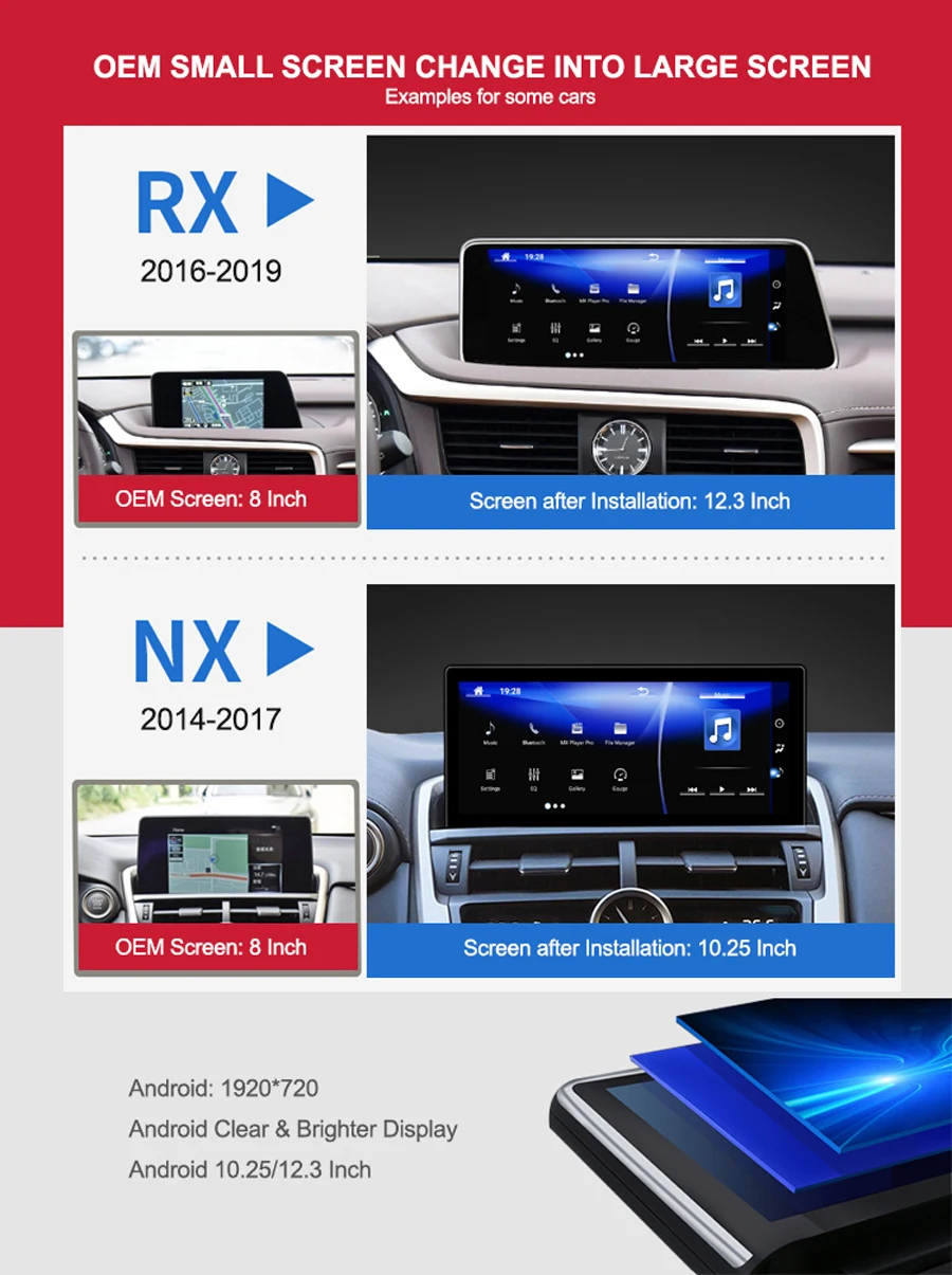 Car Radio Android 9.0 GPS for Lexus RX rx350 rx450h rx270 RX450 RX350H 2009- Right Wheel Driving Car bluetooth multimedia