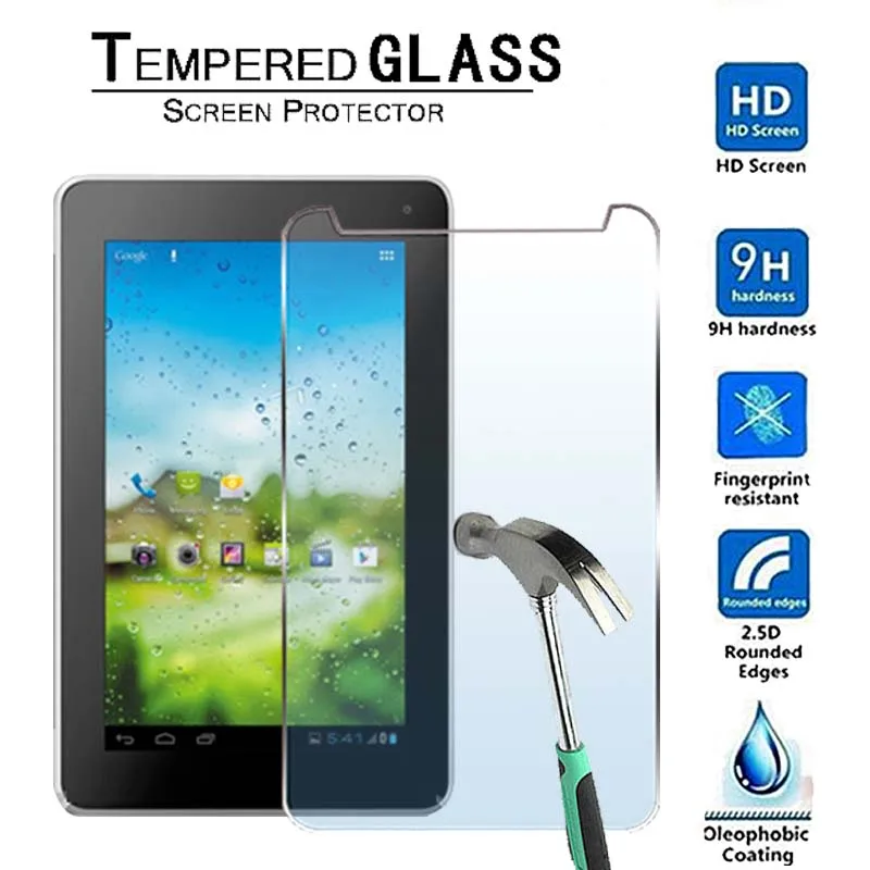 

For Huawei MediaPad 7 Lite 7.0"-Premium Tablet 9H Tempered Glass Screen Protector Film Protector Guard Cover