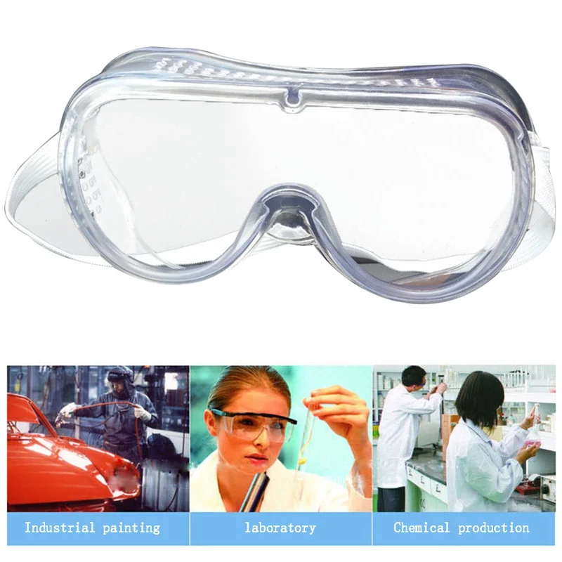 

1PC Lab Anti Fog Dust Clear Goggles Glasses Eye Protector Protective Vented Safety Glasses Industrial Lab Work Eye Protection
