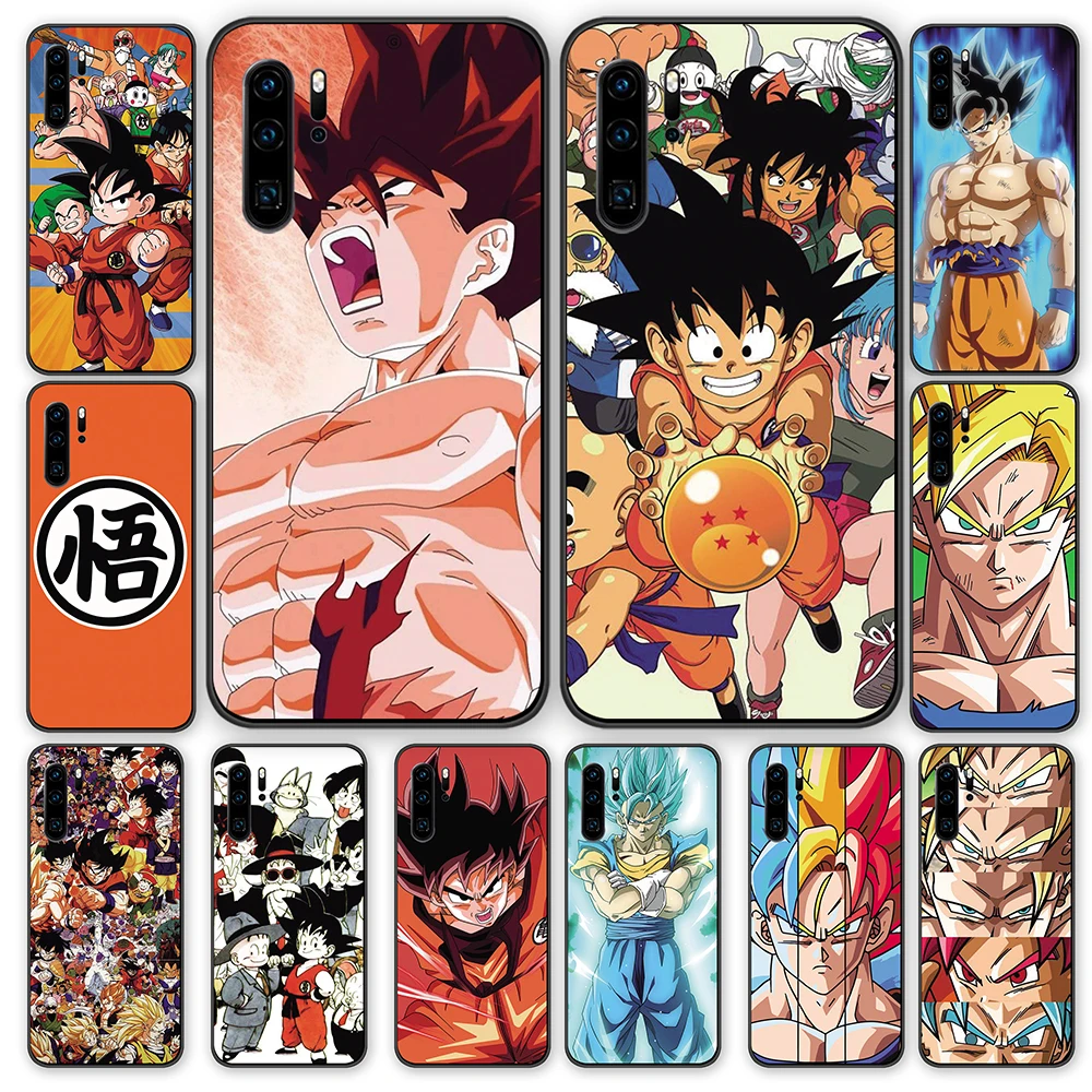 Dragon ball z goku comic черные ТПУ чехлы накладки для Huawei P40 P30 P20 P10 Mate 10 20 30 Pro Lite | Мобильные