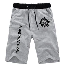 Повседневные штаны для студентов летние модные спортивные дышащие брюки сверхъестественные Короткие штаны с принтом Jogger спортивные шорты