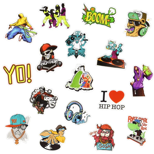 Schotel Christchurch club Stickers Style Rap | Sticker Pack Rap Hip Hop | Stickers Hip Hop Hiphop -  50 Pcs - Aliexpress