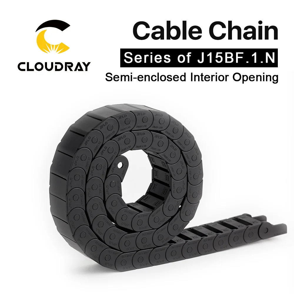 Cloudray кабельная цепь полузакрытое внутреннее отверстие 15x15 15x20 15x30 Тяговая пластиковая Тяговая трансмиссионная машина аксессуары