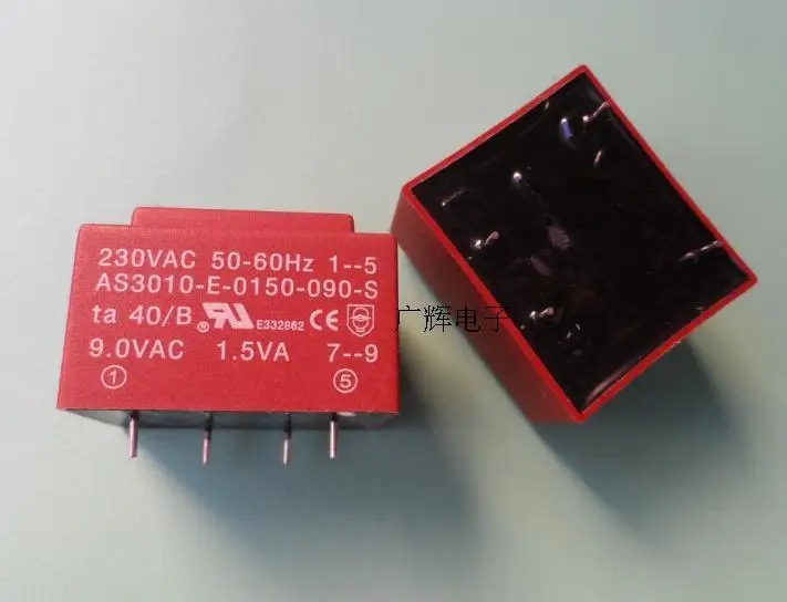 1 шт. AS3010-E-0150-090-S Инкапсулированный трансформатор 32,5 × 27,5 × 21,8 мм прямая пайка EI30/10,5 230 ва в до 9 в трансформатор