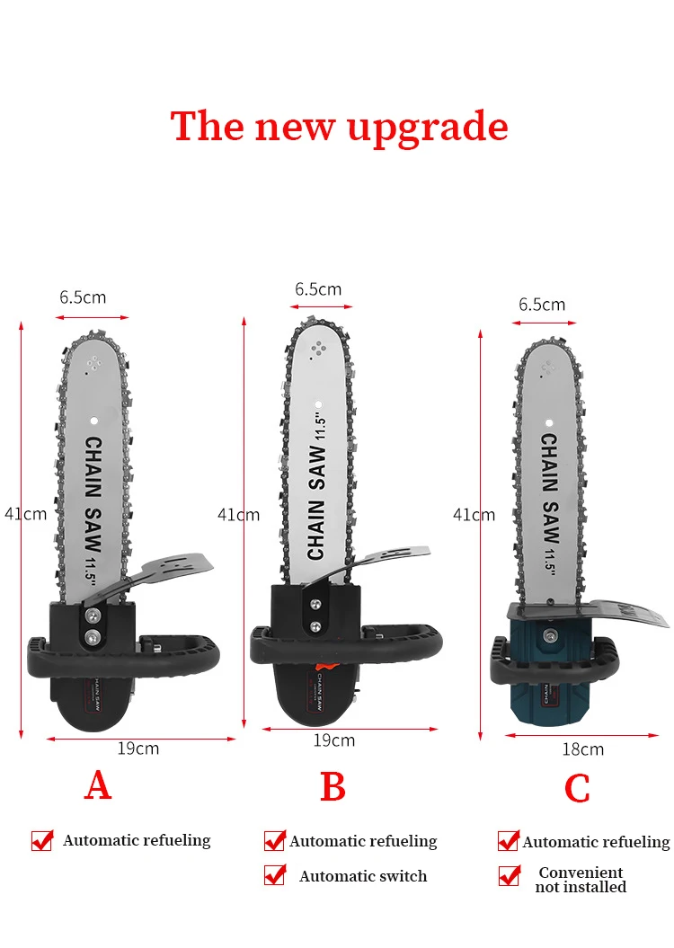 Обновленный адаптер для электрической цепной пилы, набор деталей для конвертера, 11,5 дюймов, кронштейн для цепной пилы, угловая шлифовальная машина, конверсионная цепная пила, ручной инструмент