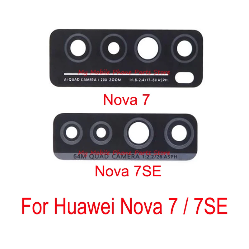 10 PCS Mobile Phone Rear Camera Glass Lens For Huawei Nova 7 Se Back Big Cover Nova7 SE 7se | Мобильные телефоны и