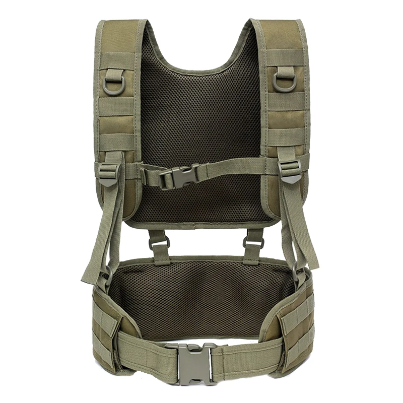 

New Outdoor Training Body Armor Hunting Vest Military Combat Tactical Vest with Waist Belt Harness Paintball Hunting Waist Belt