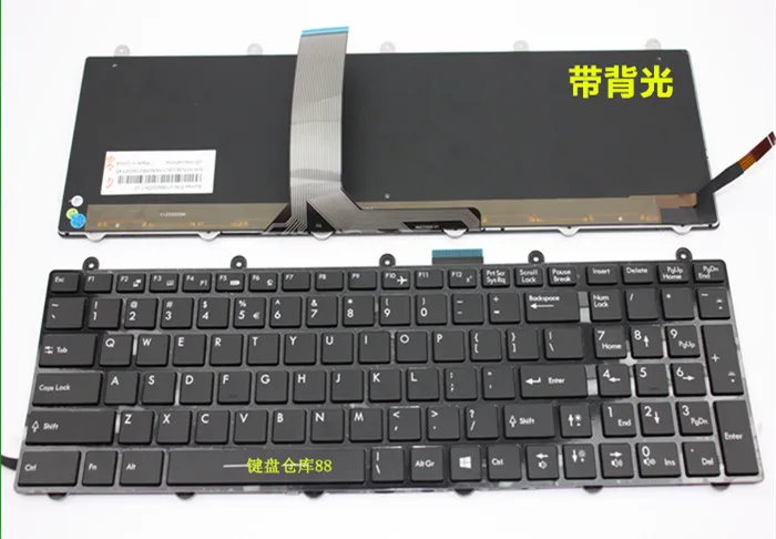

New notebook keyboard for Medion Erazer X7819 US layout