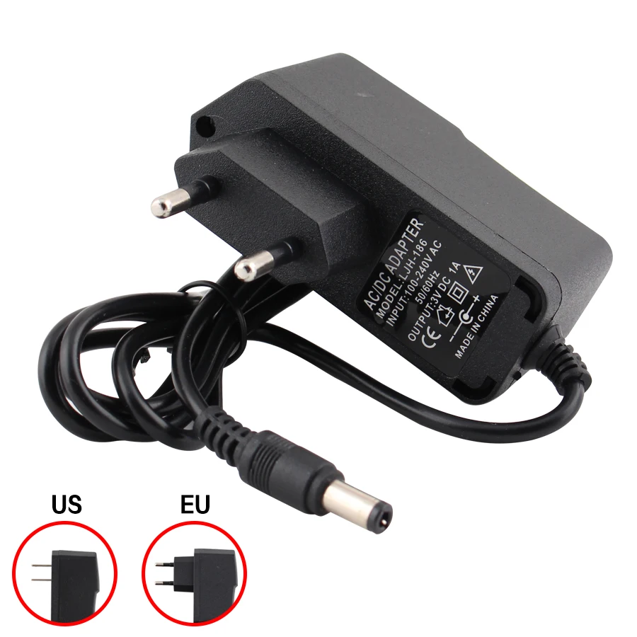 AC 220V TO 12V 5V DC адаптер питания 3V 4,5 V 5V 6V 8,5 V 12V 13V 1A Универсальный адаптер питания зарядное устройство светодиодный светильник