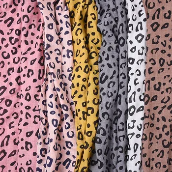 

Children Girls Scarf Personality Scarf Cotton And Linen Leopard-print Warm Scarf For Winter