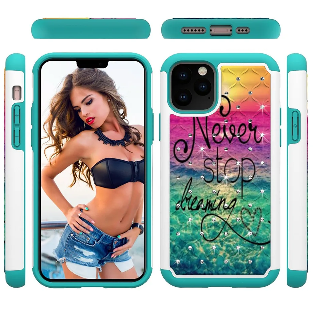 Dream Crystal Style Phone Case For iPhone 11Pro Max Dirt-resistant Slim Fashion Soft Cases Shockproof Dust-proof Phone Case