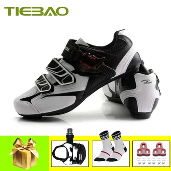 

Tiebao cycling shoes sapatilha ciclismo bicycle pedals 2019 men self-locking breathable superstar Athletic road bike sneakers