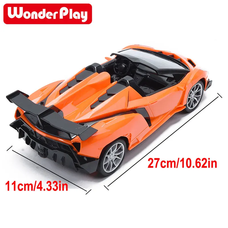 Wonderplay 1/16 Официальный Лицензированный Радиоуправляемый автомобиль для Lamborghini Veneno спортивный гоночный автомобиль Радиоуправляемый автомобиль игрушки из алюминиевого сплава для детей