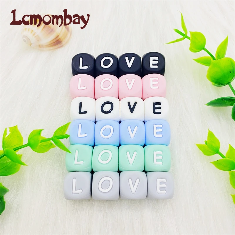 Low Cost Baby Silicone Letter Beads Alphabet Personalized 12mm 100pcs Candy for Name DIY Teething 6n95BOZnl0x