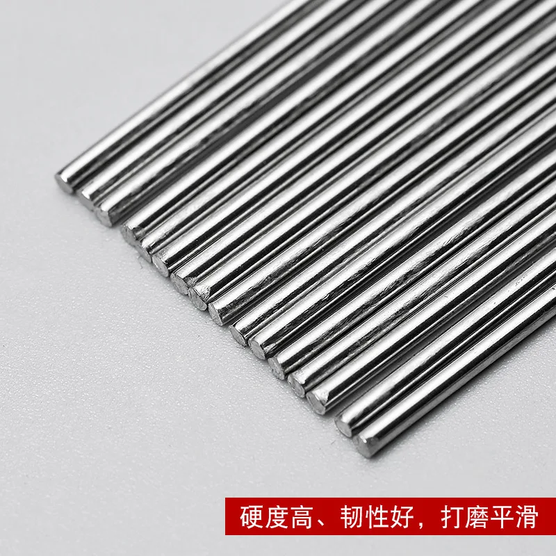 Stainless steel round barbecue stick mutton skewer tool BBQ iron round grill roast meat tool needle 100pcs