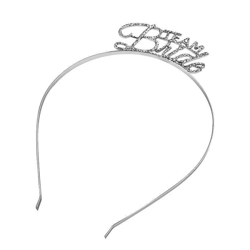 Crown glitter Silver 1 шт., розовая Золотая наклейка для невесты, свадебные принадлежности, девичник, вечерние, для команды невесты, племени, временные тату, стикер для курицы, Q - Цвет: Crown glitter Silver