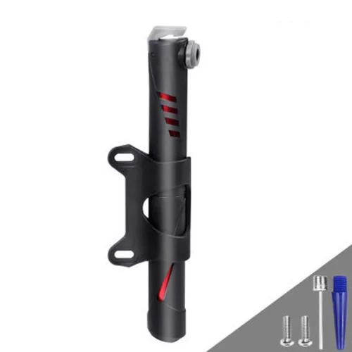 Black red Мини насос для Aire Porttil De Alta Resistencia Inflador De Bicicleta Sper Ligero Bicicleta De Carretera насос для Ciclismo - Цвет: Black red
