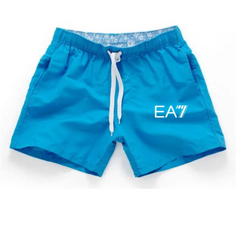 Pantalones cortos deportivos para hombre, informales, transpirables, con bolsillos, para la playa, 2021