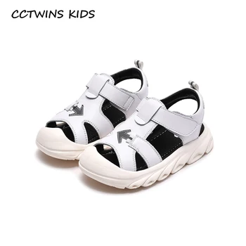 

CCTWINS Kids Shoes 2020 Summer Children Genuine Leather Shoes Baby Boys Brand Beach Sandals Toddlers Fashion Flat BS556