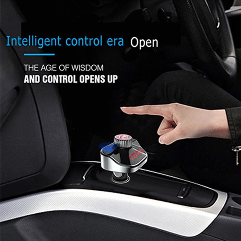 Bluetooth 4,2 FM передатчик Handsfree автомобильный комплект Двойной USB зарядка аудио приемник музыкальный плеер SP99