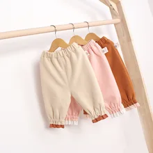 Новые стильные повседневные штаны на весну и осень из чистого хлопка