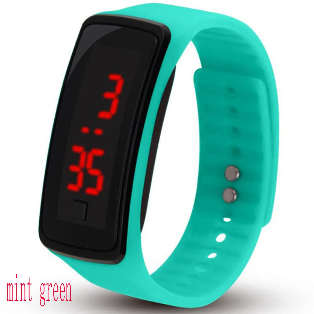 100 шт часы детские Студенческие наручные часы - Цвет: mint green