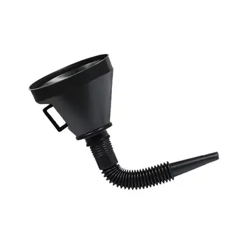 

New 2In1 Plastic Funnel Can Spout With Flexible Extension Nozzle For Cars And Motorcycles, Engine Oil, Liquid, Diesel, Kerosene