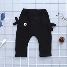 Новые осенние товары для маленьких мальчиков и девочек, два цвета, на выбор, чистый хлопок, большой карман, свободный крой, большая нижняя часть, doul