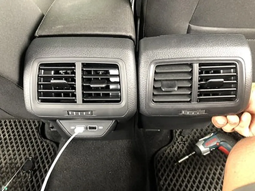 Для VW Golf 7 Заднее USB зарядное устройство задний подлокотник USB зарядное устройство для VW Golf 7 MK7 обновление до Golf 7,5 Golf R line