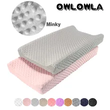Мягкий многоразовый чехол для пеленки Minky Dot, складной дорожный дышащий чехол для детских подгузников Мягкий многоразовый чехол для пеленки Minky Dot, складной дорожный дышащий чехол для детских подгузников
