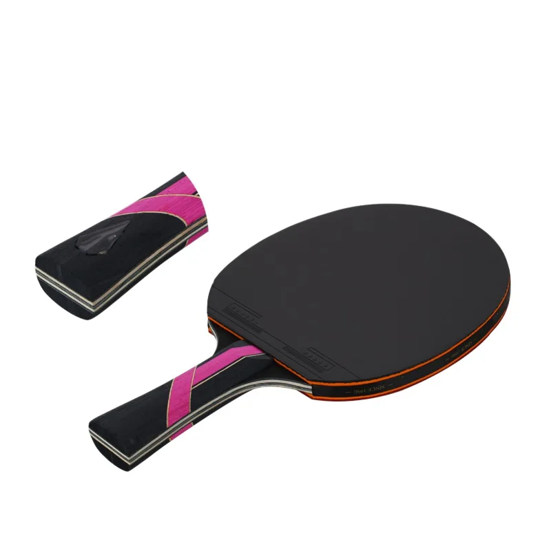 1 комплект ракетки для настольного тенниса готовая пленка двухсторонняя анти-клейкая горизонтальная съемка/длинная ручка + квадратная